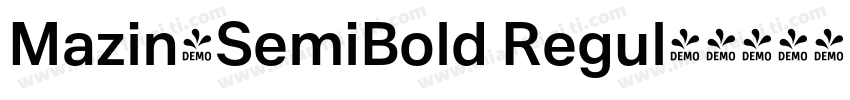 Mazin-SemiBold Regul字体转换